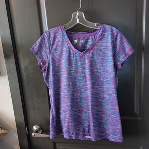 Women's Multicolor V-Neck Top